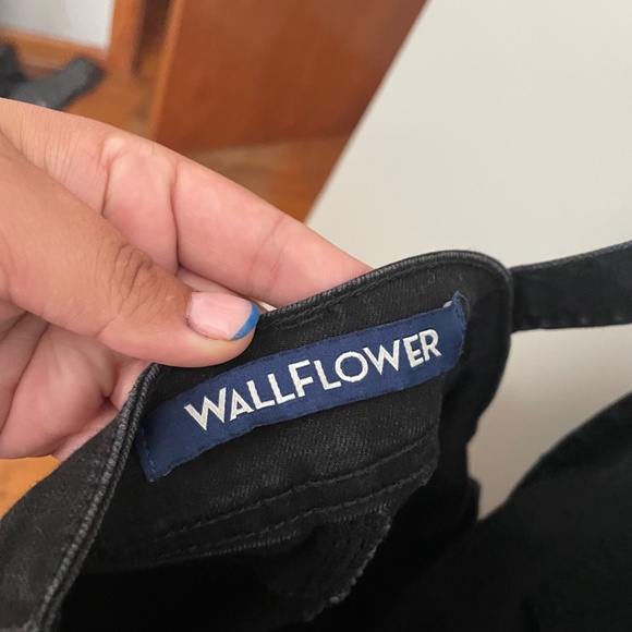 Wallflower Denim Streich Overalls Size XL Black - Picture 3 of 4